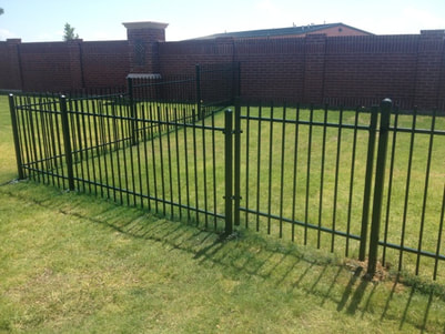 iron fence install